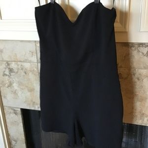 EXPRESS Strapless Short Jumpsuit